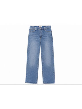 FRAME Le Sleek Straight Jeans Women’s Size 27 High Rise Straight Leg Light Wash